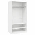 Armoire, avec rangement, coloris blanc, 100 x 50 x 200 cm, pour la chambre