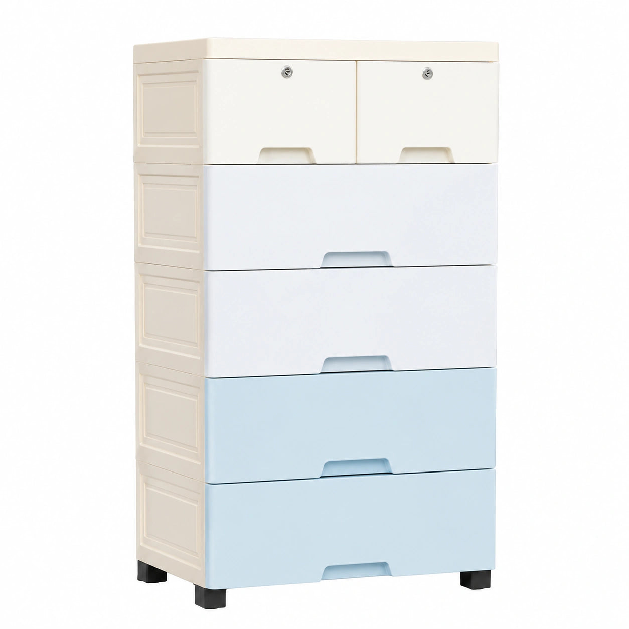 Armoire, avec rangement, coloris bleu, pour la chambre