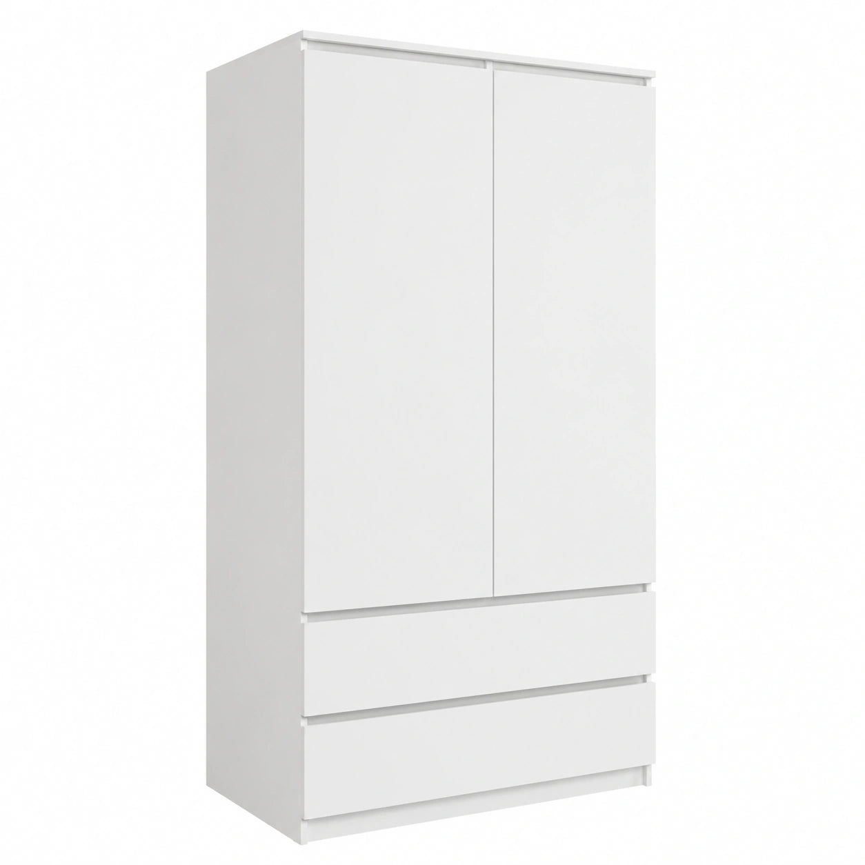 Porte-manteau, avec tiroirs, avec étagères, avec portes, coloris blanc, 180 x 90 x 51 cm, pour l’entrée ou le couloir