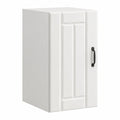 Armoire, avec rangement, avec portes, en verre, coloris blanc, pour la chambre