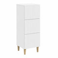 Armoire, avec tiroirs, coloris blanc, 33 x 34,5 x 90 cm, pour la chambre