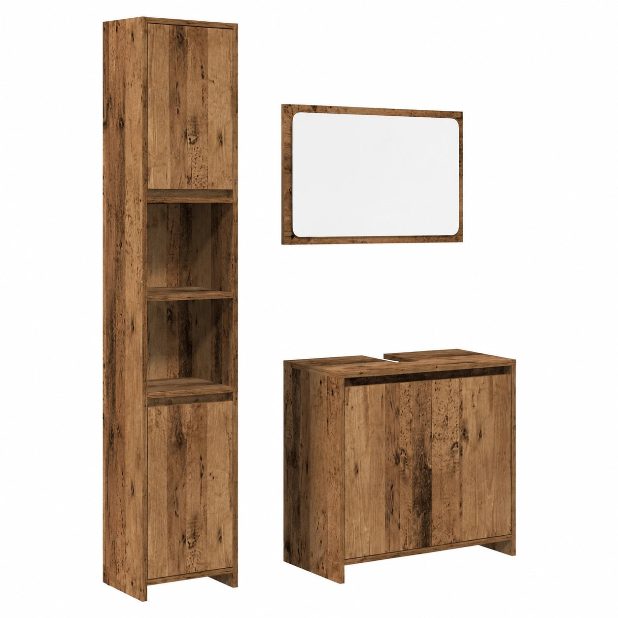 Armoire, 3 pièces, avec rangement, 60 x 33 x 60 cm, pour la chambre