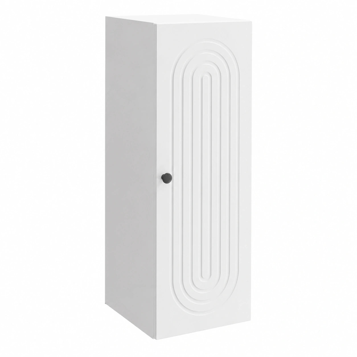 Armoire, avec rangement, avec étagères, avec portes, 33 x 34,5 x 90 cm, coloris blanc, pour la chambre