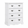 Armoire, avec tiroirs, coloris blanc, 60 x 30 x 75 cm, pour la chambre