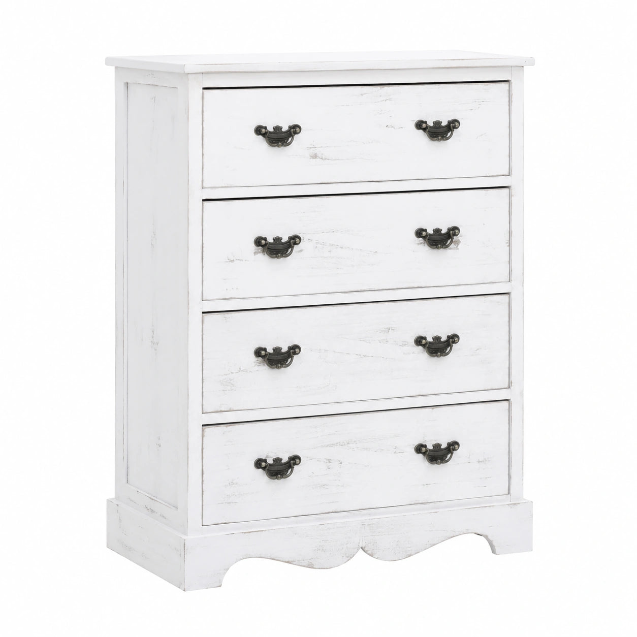 Armoire, avec tiroirs, coloris blanc, 60 x 30 x 75 cm, pour la chambre