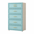Armoire, avec rangement, avec tiroirs, coloris bleu, pour la chambre