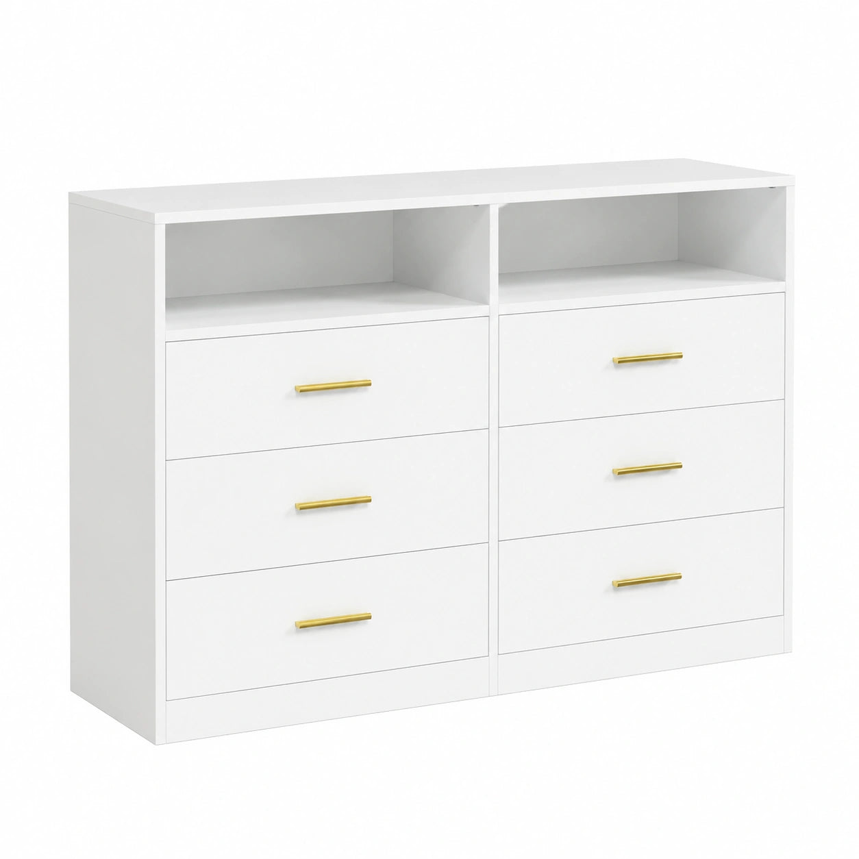 Armoire, avec rangement, avec tiroirs, avec éclairage LED, 40 x 119 x 81,2 cm, coloris blanc, pour la chambre