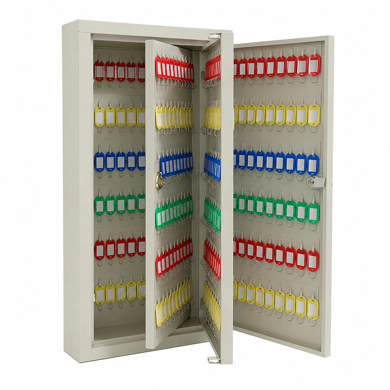 Armoire, avec crochets, avec prise intégrée, en acier, pour la chambre