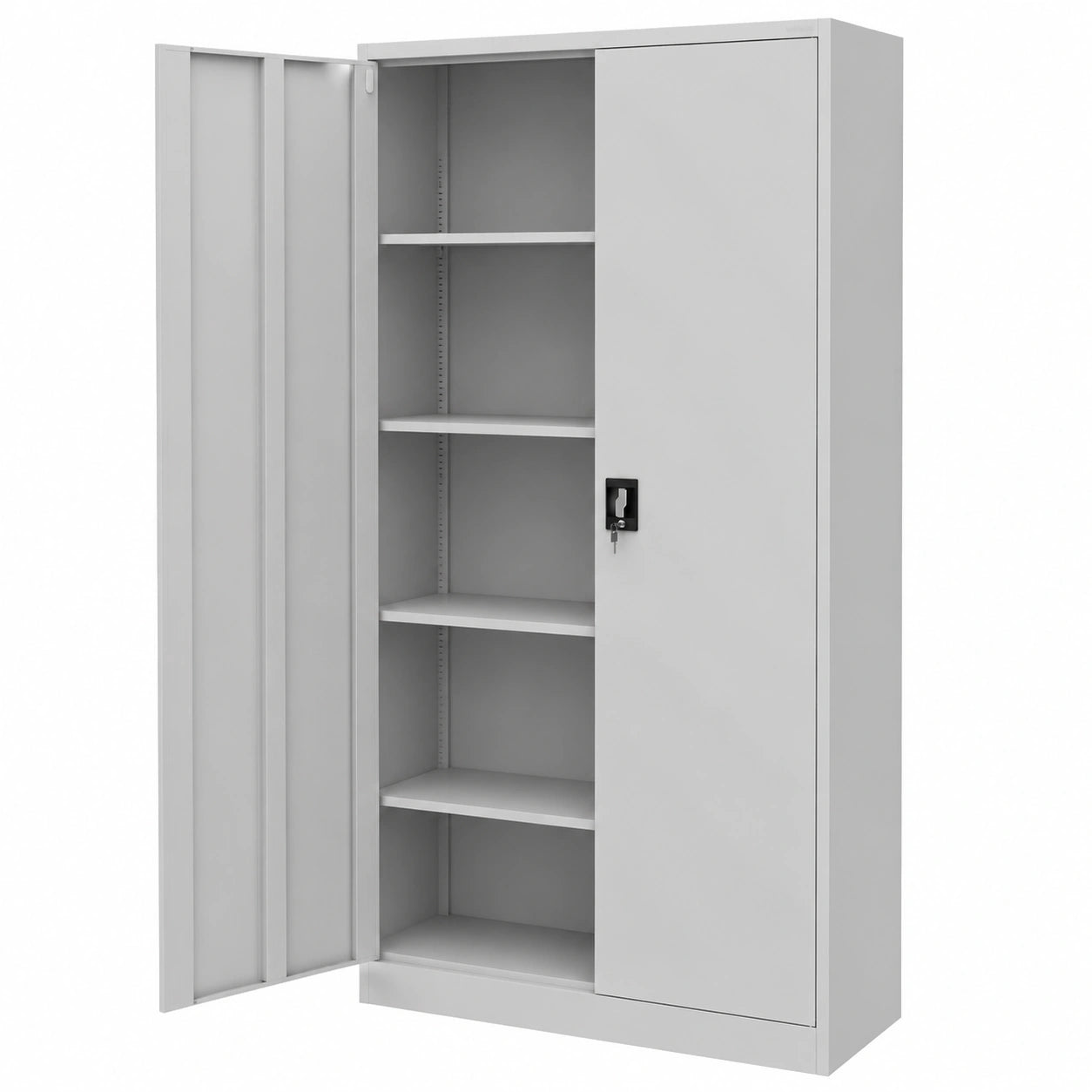 Armoire, avec rangement, en métal, 220 x 115 x 40 cm, pour la chambre