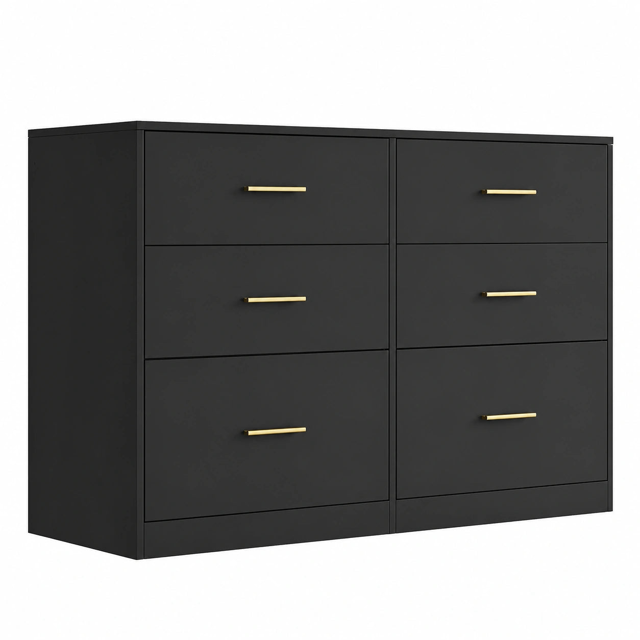 Armoire, avec tiroirs, coloris noir, 40 x 119 x 78 cm, pour la chambre